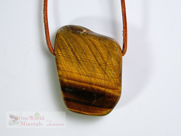 Tigerauge/Falkenauge Süd-Afrika, gebohrt, 3 Stück